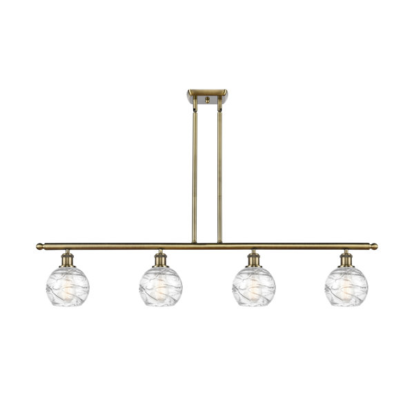 Beachcrest Home Cindi 4 Light Antique Brass Kitchen Island Pendant